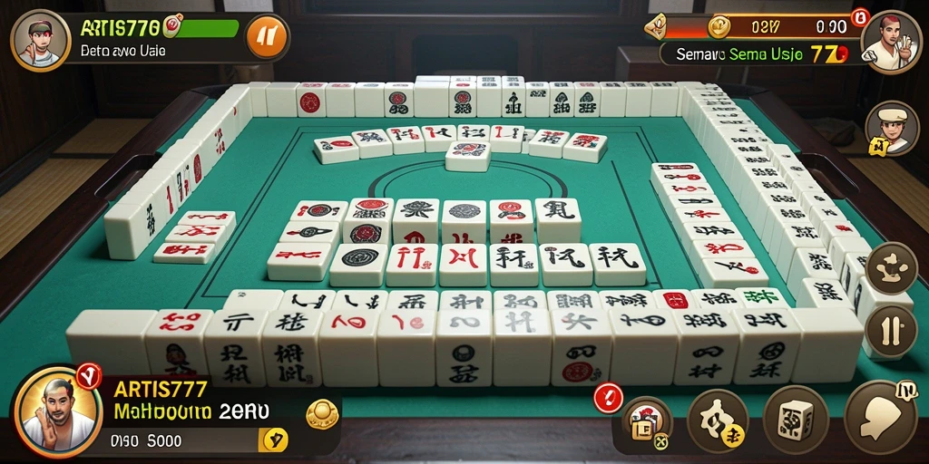 Screenshot gameplay <strong>ARTIS777</strong> yang menunjukkan aksi permainan Mahjong yang seru.