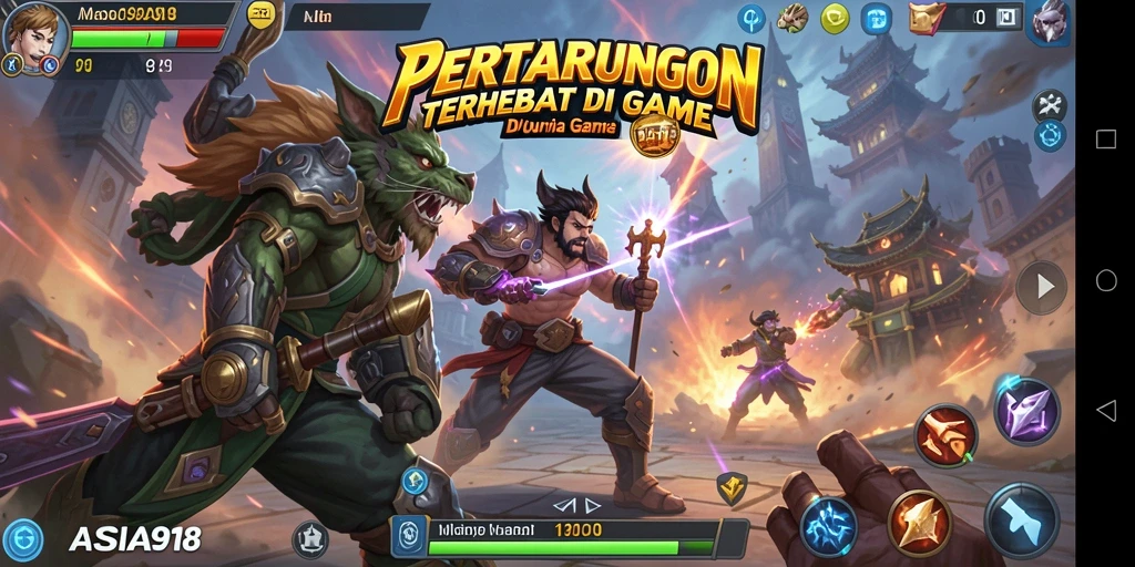 Tampilan gameplay ASIA918 yang menegangkan dan penuh aksi.