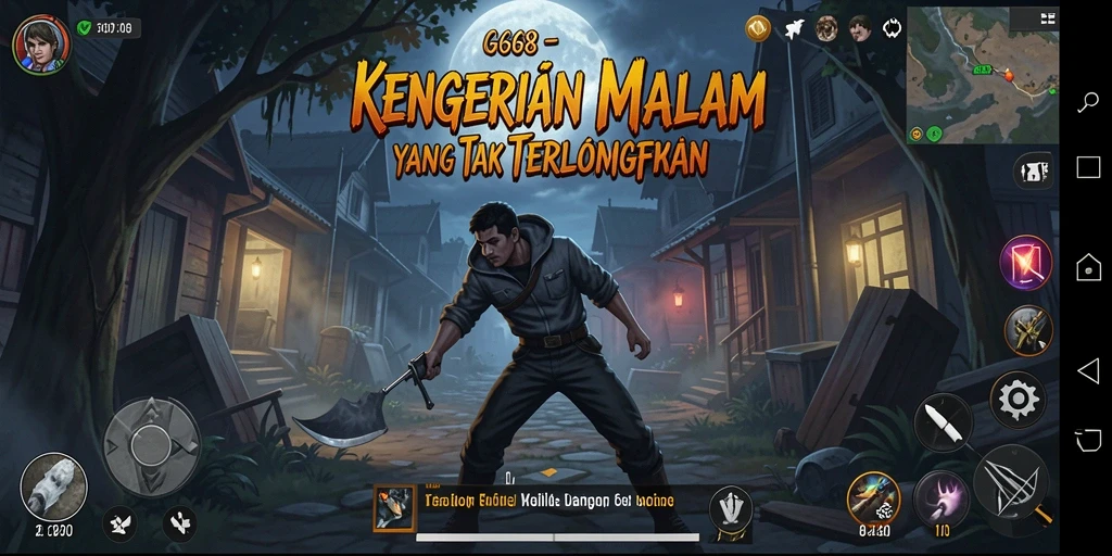 Screenshot G668 menampilkan suasana mencekam dengan elemen Horror yang jelas.