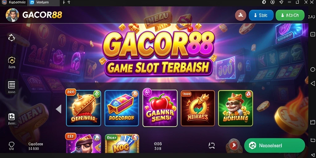 Screenshot GACOR88 menampilkan gameplay slot yang menarik dan penuh warna.