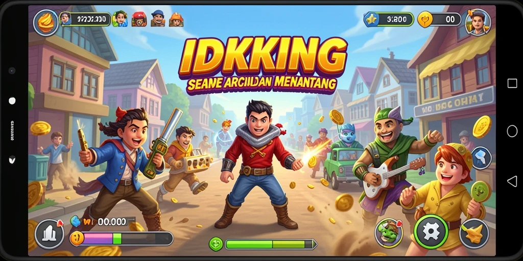 Tangkapan layar utama dari gameplay menarik IDRKING.
