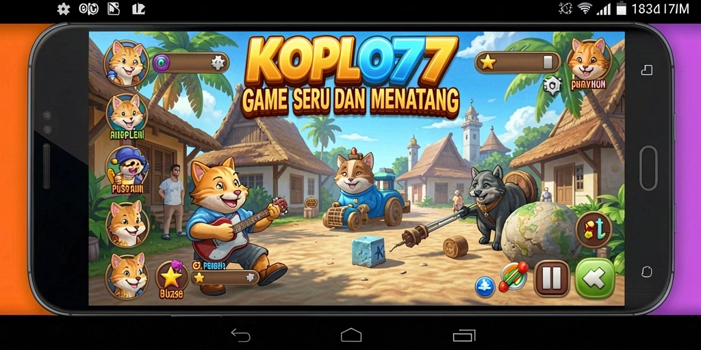 Tampilan gameplay KOPLO77 yang menantang dan seru.