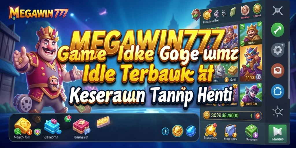 Tampilan gameplay MEGAWIN777 dengan efek menarik dan grafis cerah.