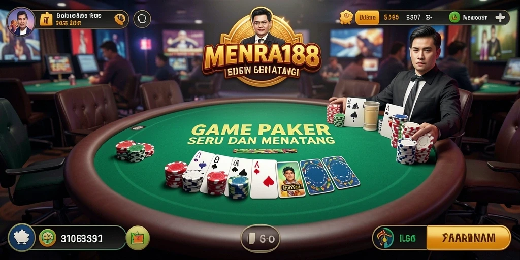 Tampilan menarik dari permainan Poker di MENARA188.