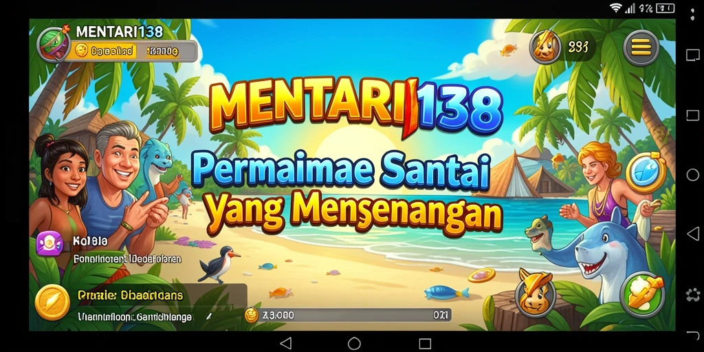 Tampilan gameplay <strong>MENTARI138</strong> yang cerah dan penuh warna.