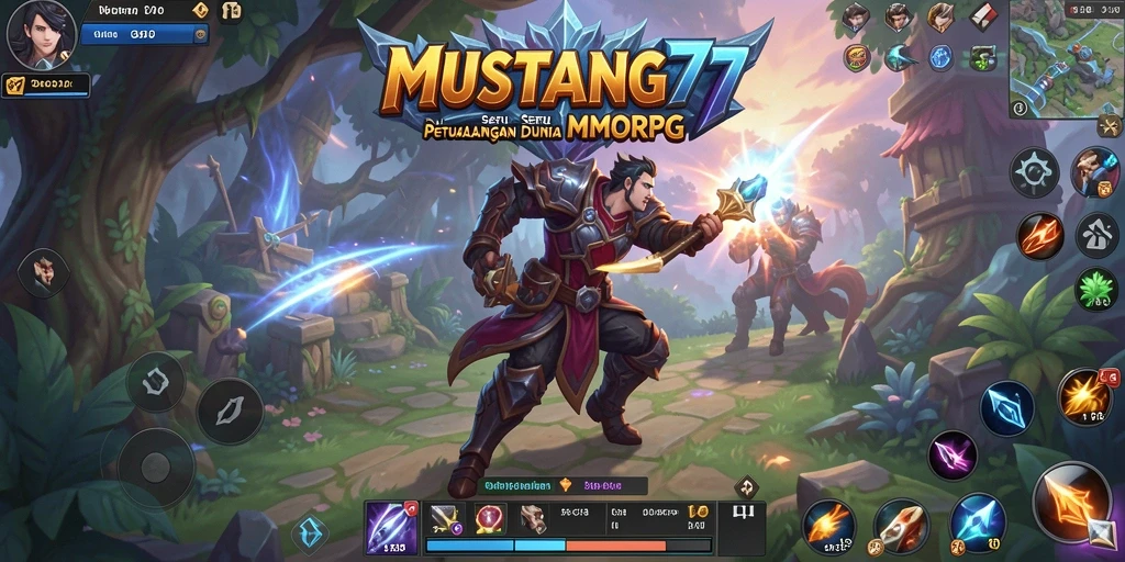 Tampilan aksi epik dari gameplay MUSTANG77 yang mendebarkan.