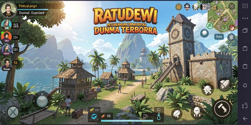 Tampilan menakjubkan dari gameplay Open World RATUDEWI.