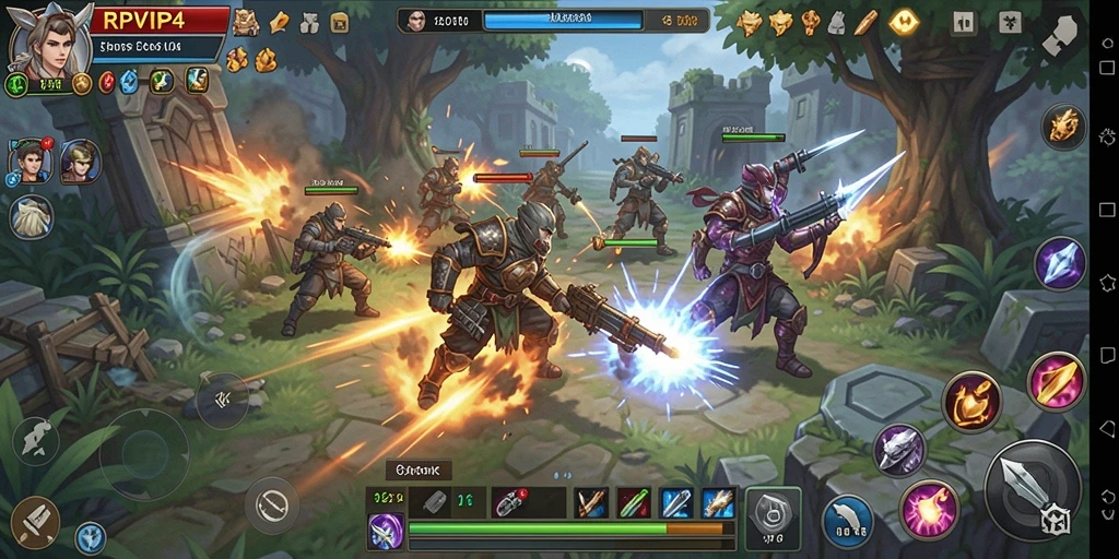 Tampilan gameplay RPVIP4 yang seru dan penuh strategi.