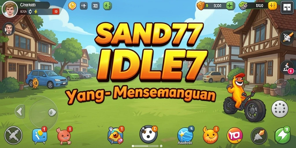 Tangkapan layar utama menunjukkan gameplay santai dan menarik di SAND77.