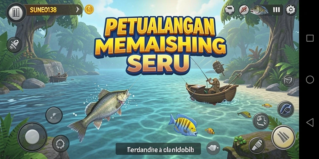 Tampilan grafis menakjubkan dari gameplay memancing SUNEO138.
