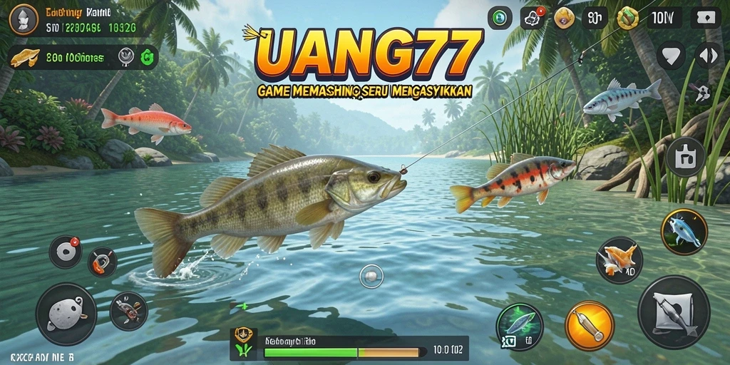 Screenshot utama UANG77 menunjukkan aksi memancing yang seru dan menantang.