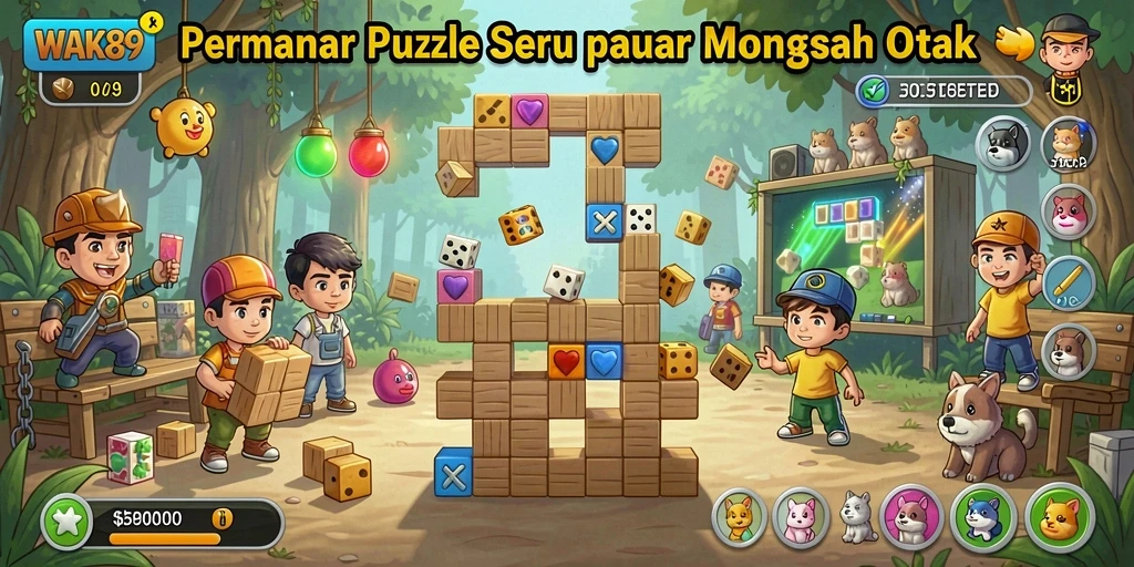 Tampilan gameplay seru dalam WAK89 yang menantang pikiran.