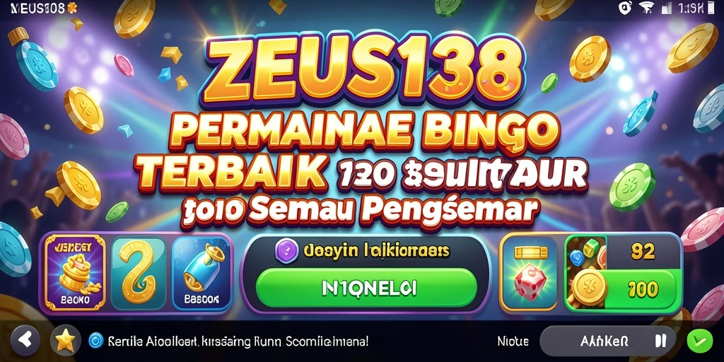 Tampilan menarik dari gameplay Bingo ZEUS138 yang seru.